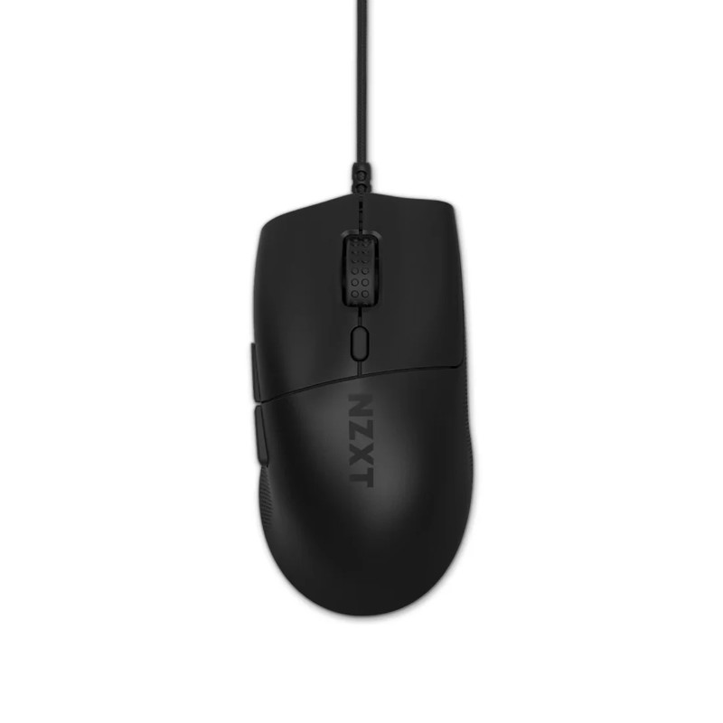 NZXT Lift 2 Ergo Wired 26,000 DPI Lightweight Ergonomic Gaming Mouse - Black - فأرة